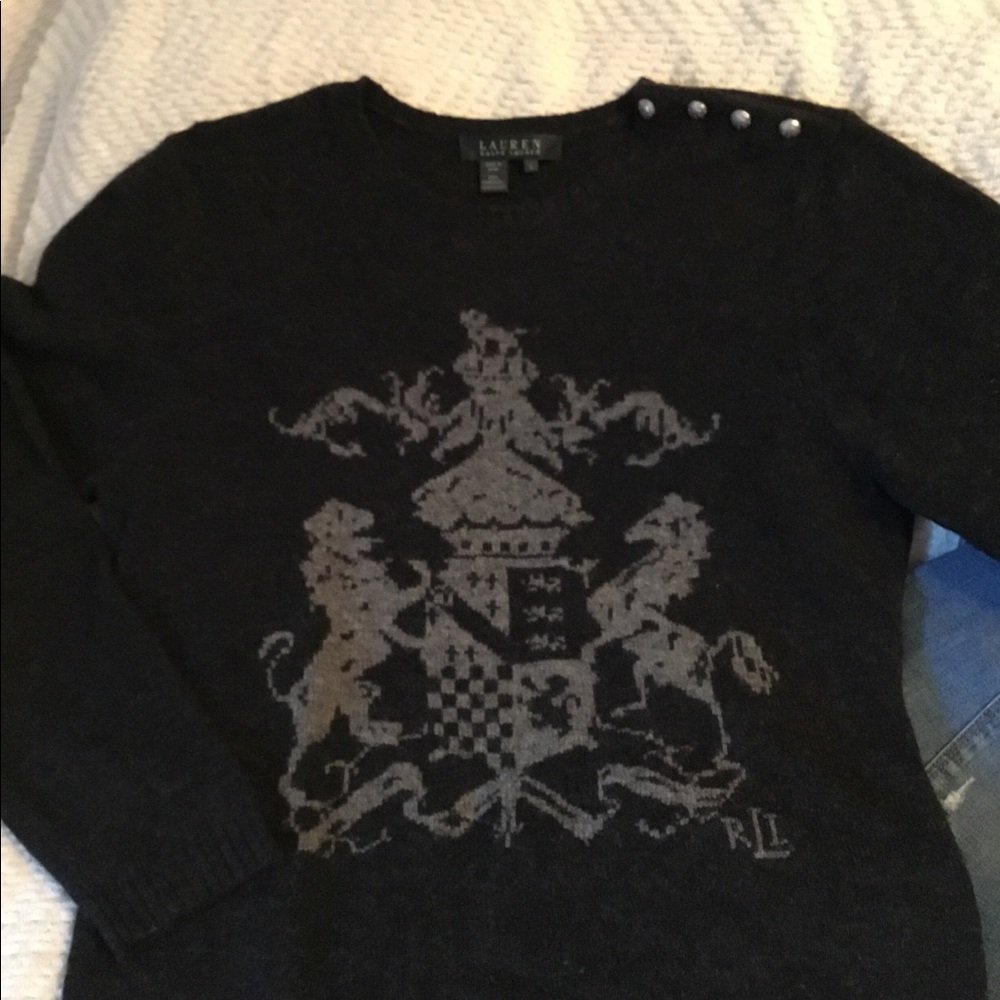 LRL logo wool sweater
